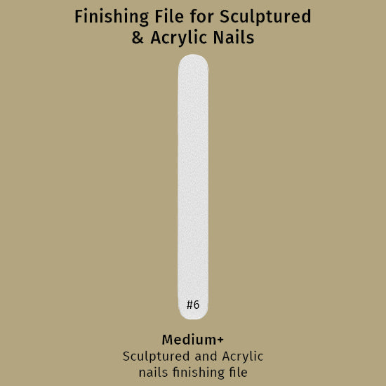 finishing sculptured acrylic nails file