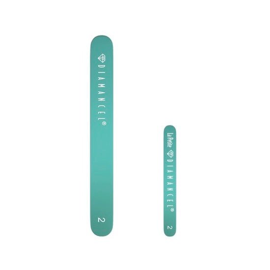 Set of 2 natural nails files turquoise - Diamancel Europe