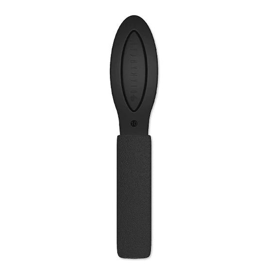 back view with logo of the Diamancel foot buffer 10 fine real diamond grit with confortable black handle - Diamancel Europe