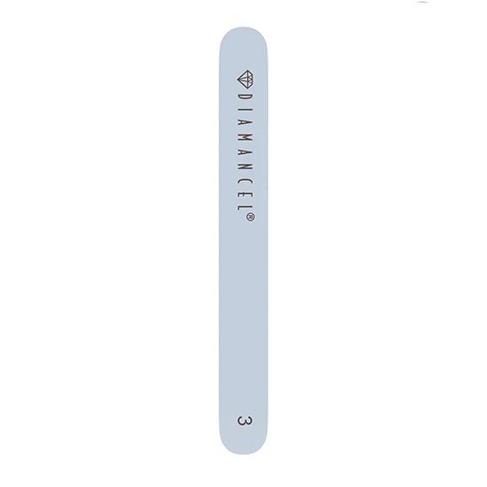 Back of coarse nail professional file Diamancel #3 for thick natural nails or resin, gel and acrylic nails. Diamancel Europe